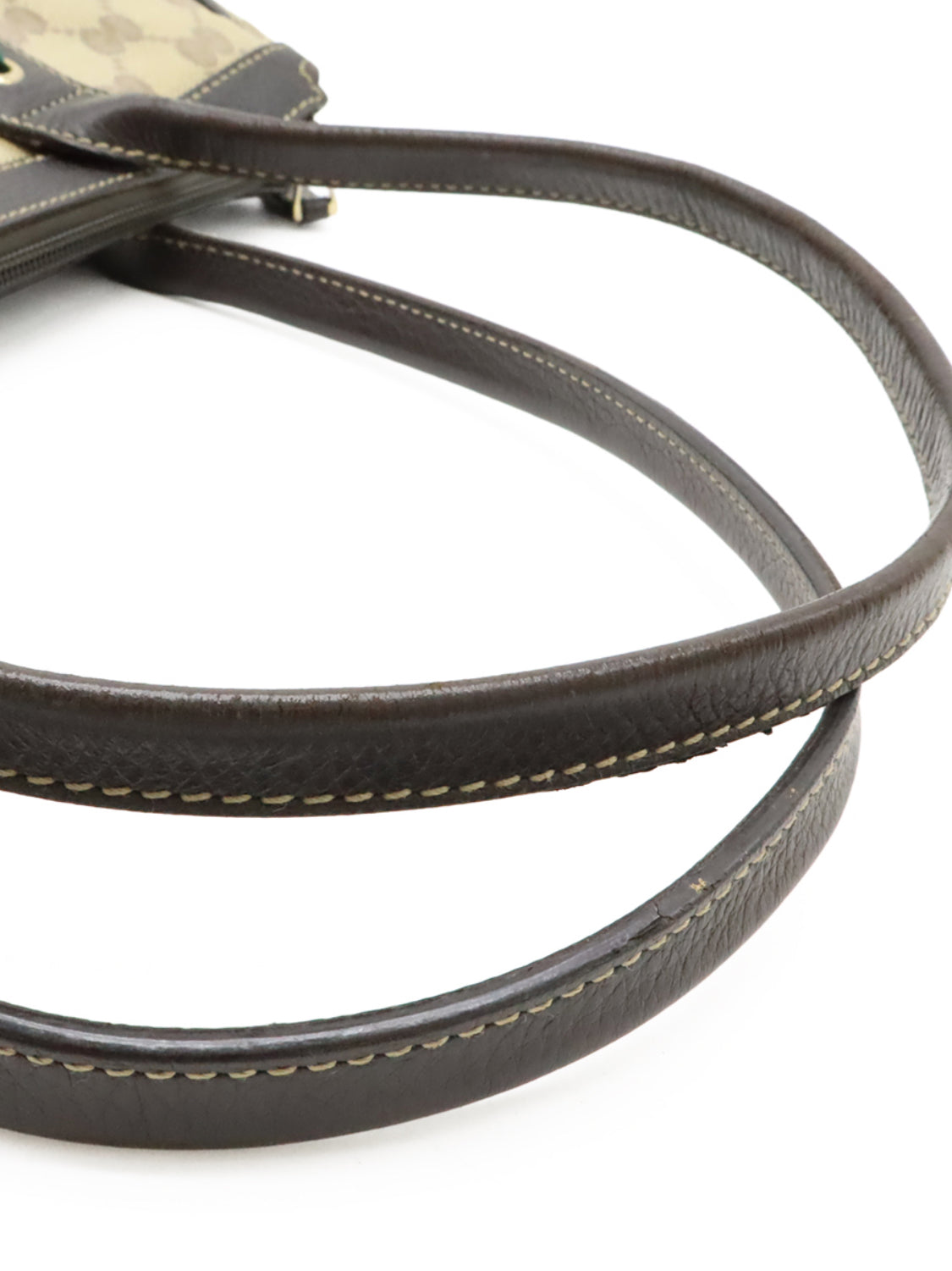 GUCCI Crystal Monogram Medium Princy Tote Dark Brown