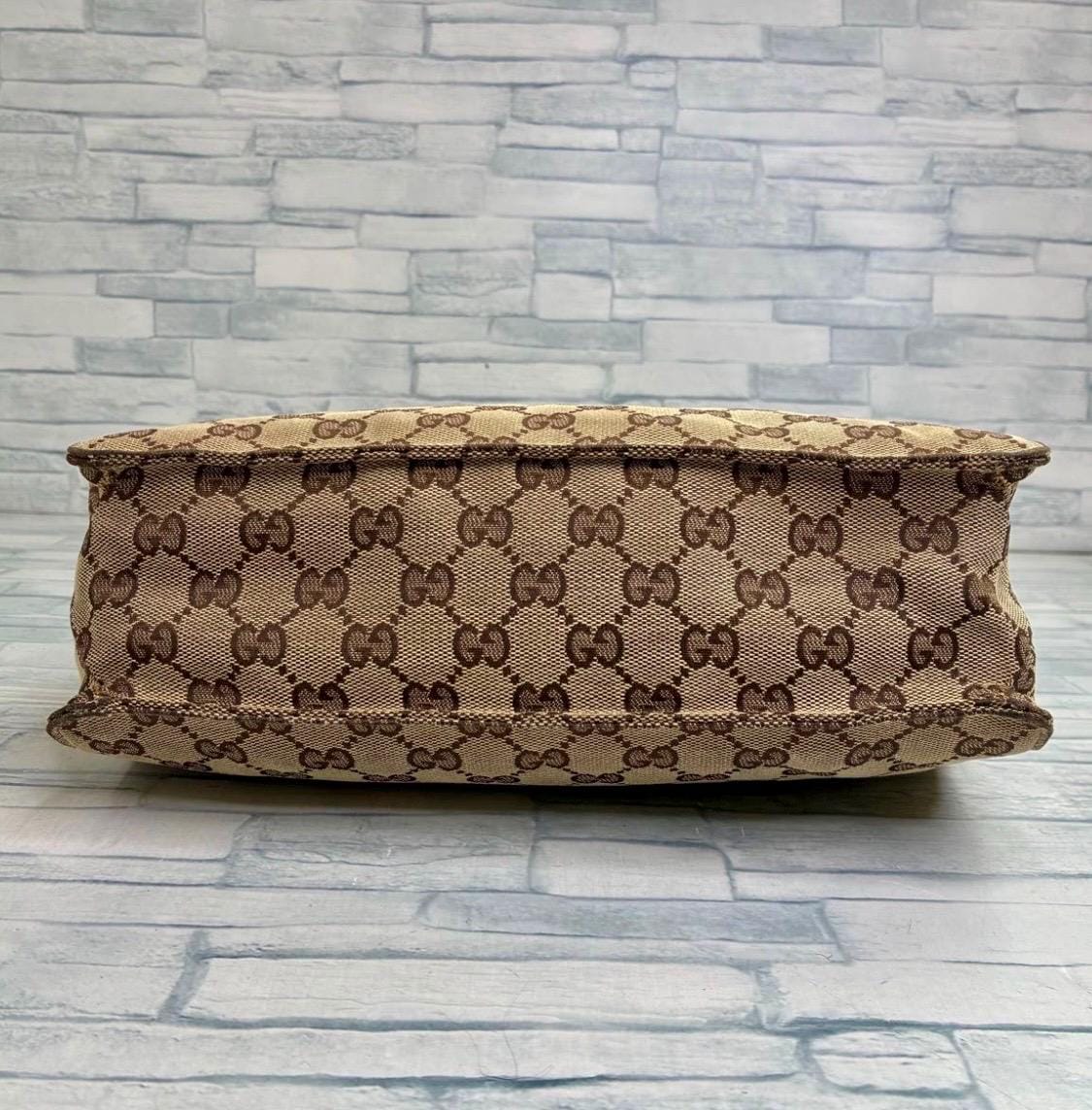 Authentic GUCCI Eclipse Messenger Bag GG Canvas Small Vintage