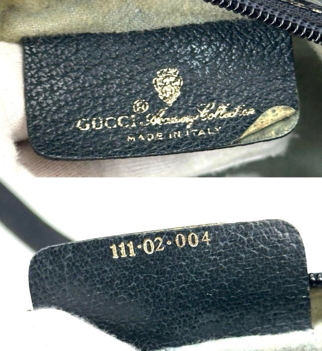 Gucci  GG Supreme Sherry Line Shoulder Bag Navy