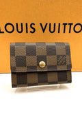LOUIS VUITTON Damier Portemonnaie Plat Coin Case/ Wallet