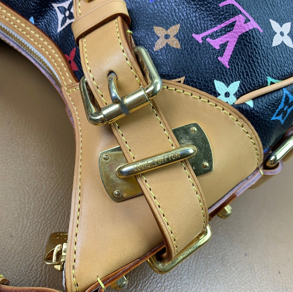 Louis Vuitton Monogram Multicolor Greta Black Shoulder Bag