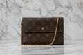 Authentic LOUIS VUITTON Pochette  detachable Strap Crossbody Vintage LV