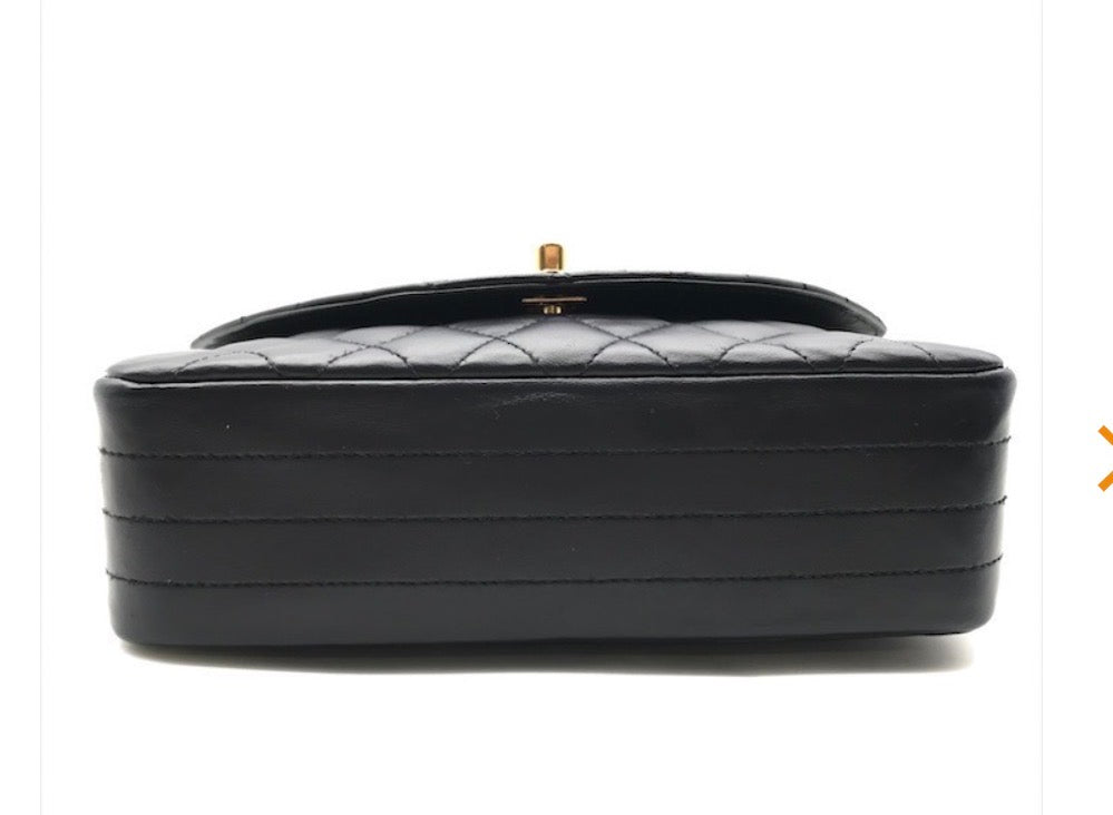 CHANEL Matelassé Coco Mark Lambskin Turn-Lock Shoulder Bag