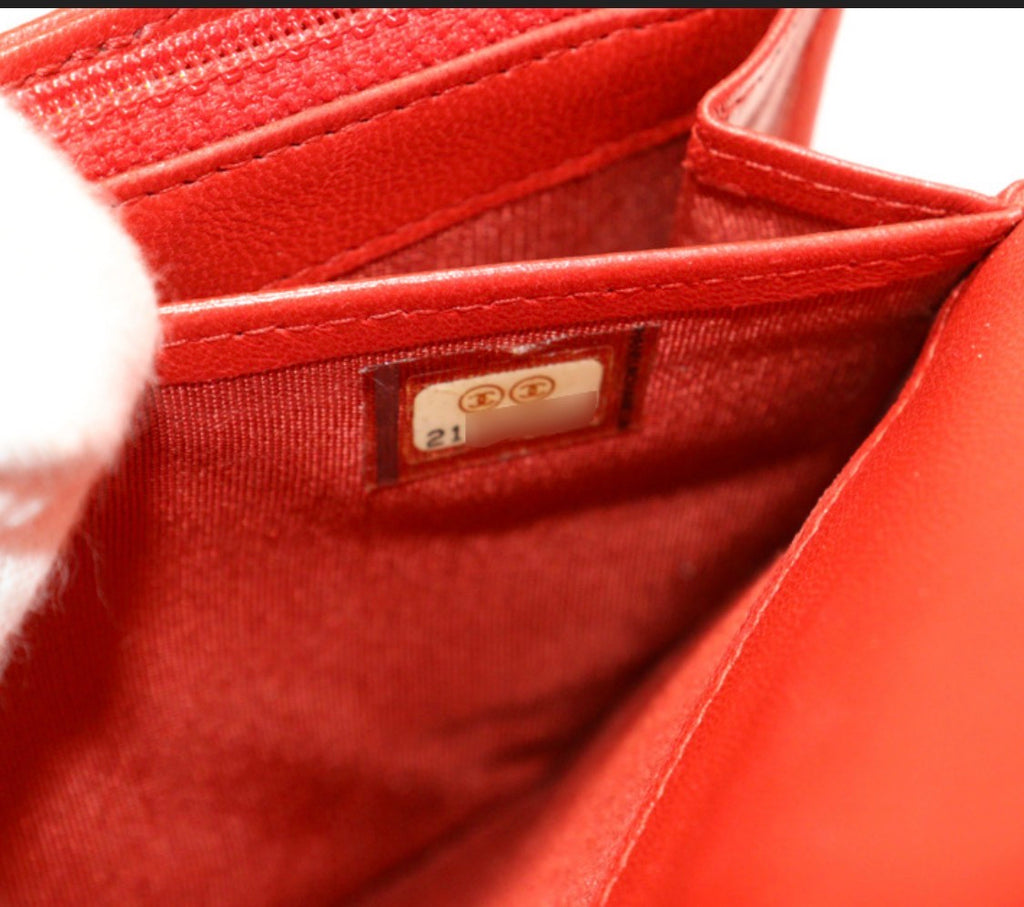 CHANEL Boy Wallet (Red)