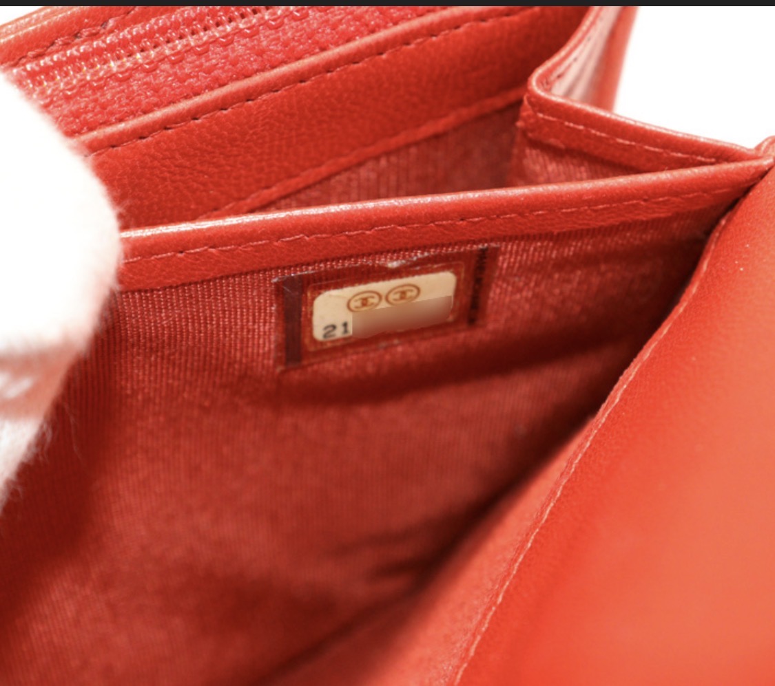 CHANEL Boy Wallet (Red)