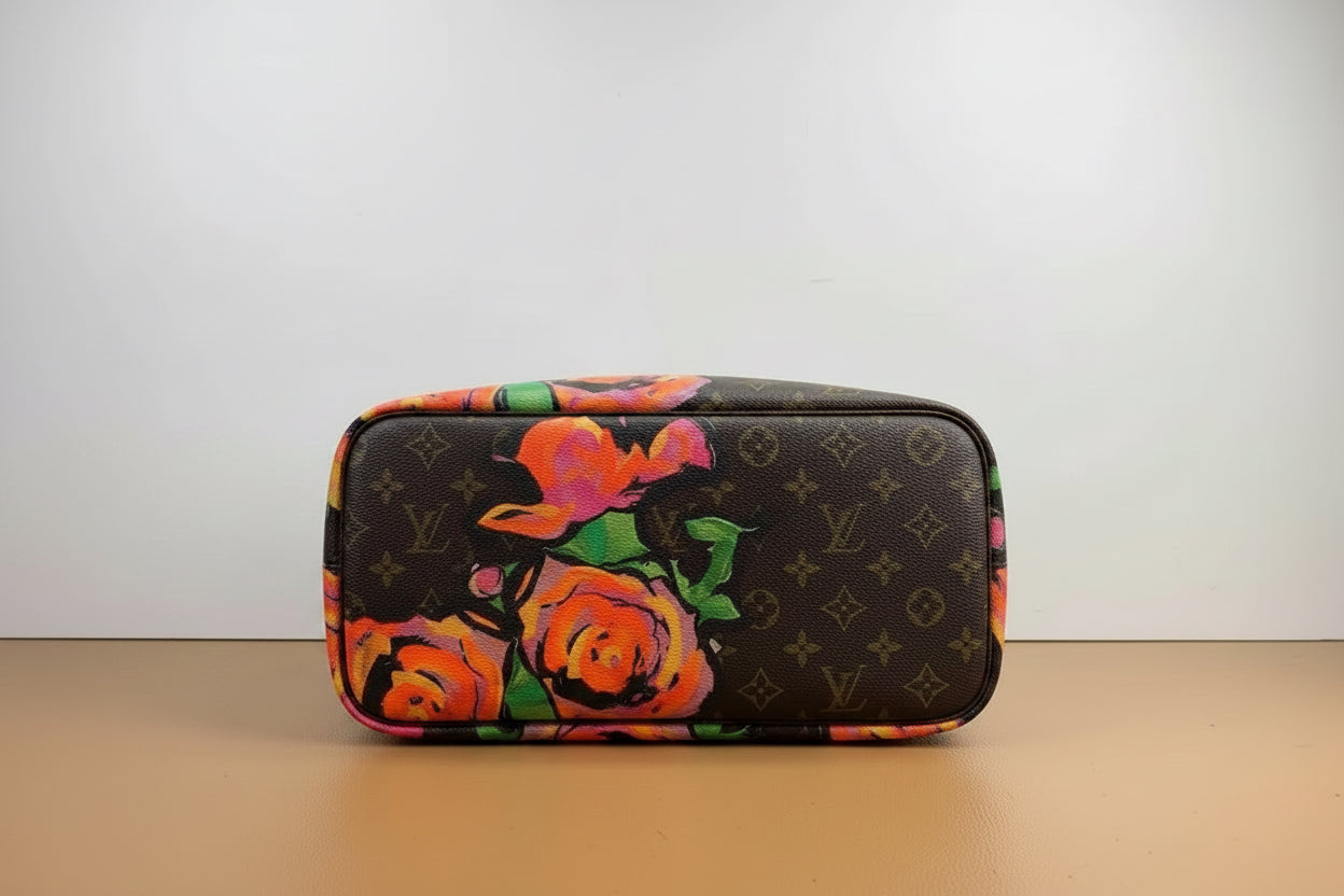 Louis Vuitton Monogram Rose Neverfull MM Shoulder Bag