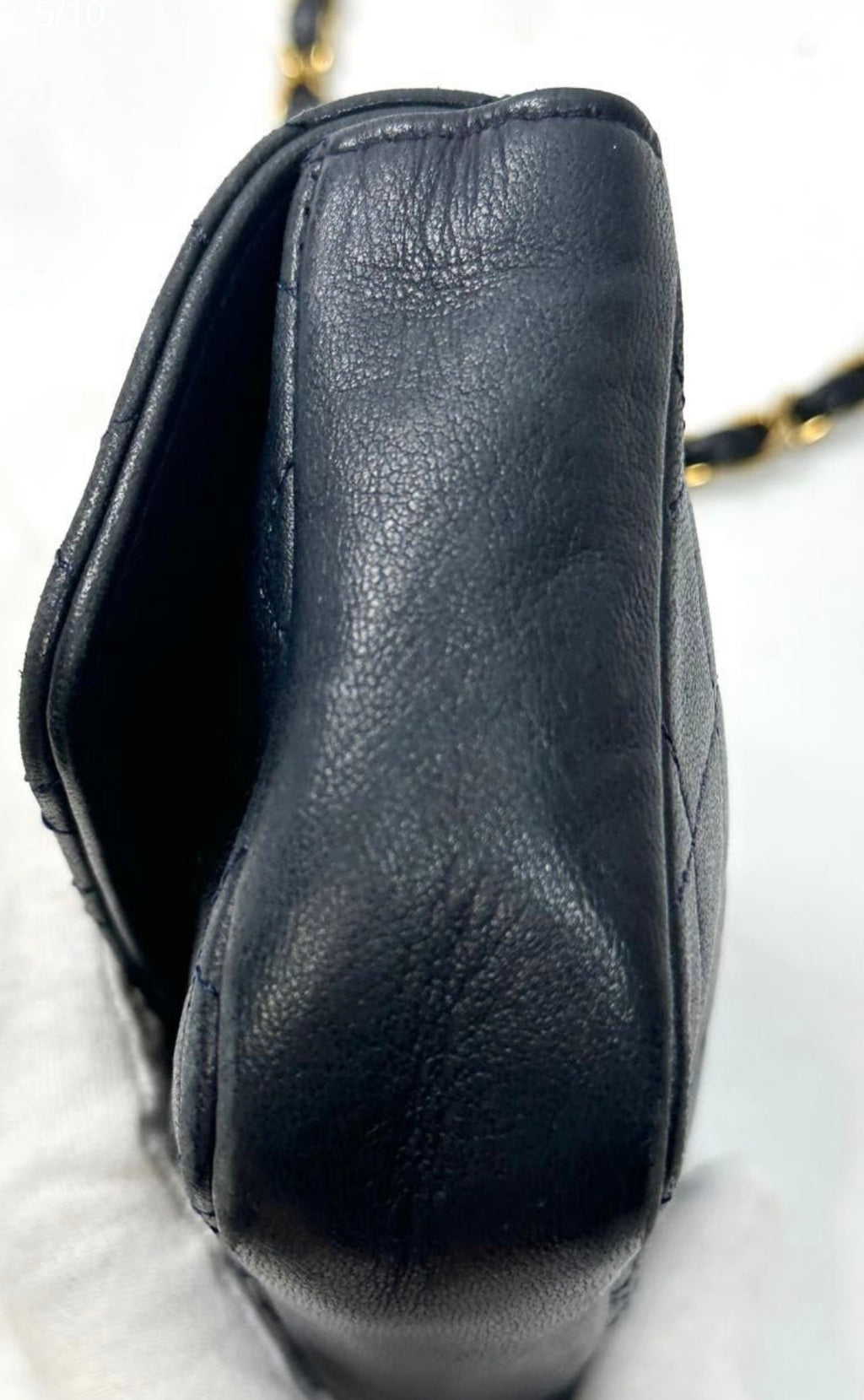 Chanel Quilted Extra Mini  Classic Flap Lambskin Shoulder bag Vintage