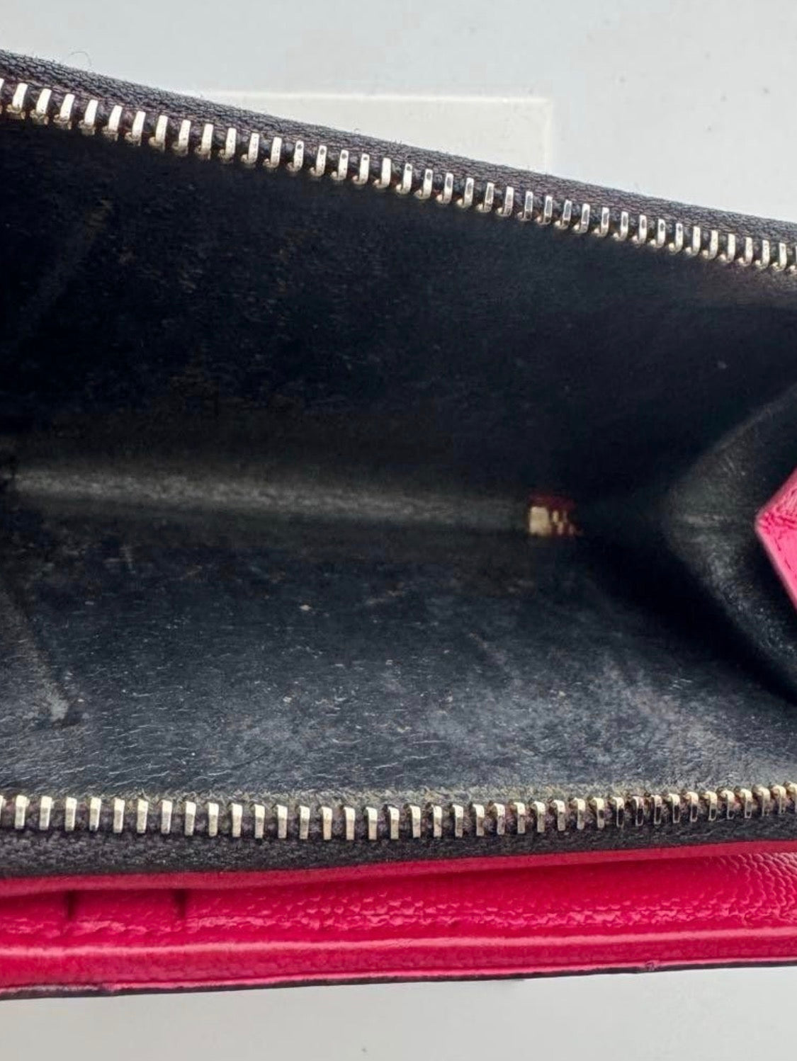 Saint Laurent Classic Monogram Zip Around Wallet