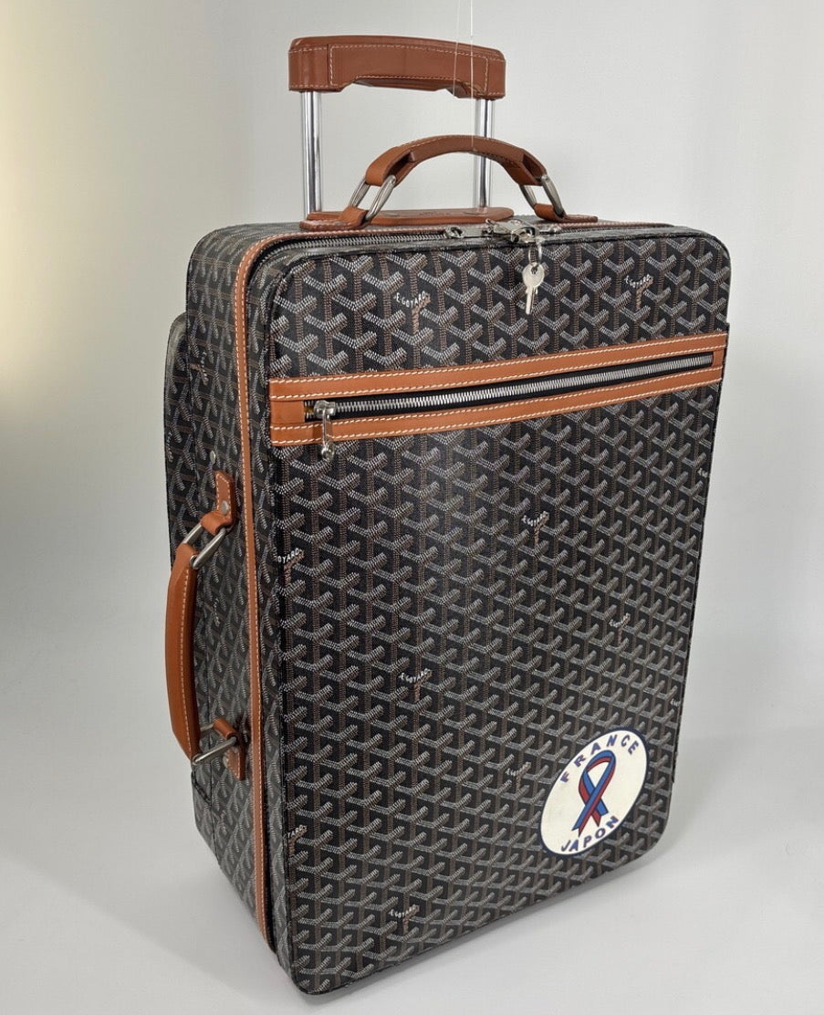Genuine Goyard Goyardine Trolley PM Suitcase