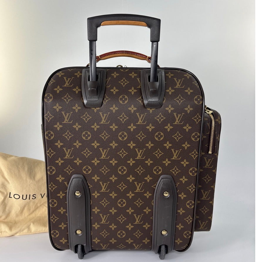 Authentic LOUIS VUITTON Monogram Bosphore Trolley 50 Travel Bag