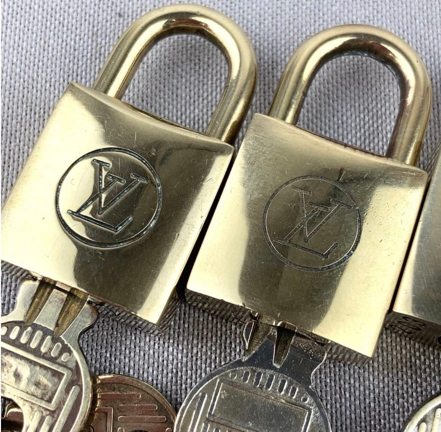 Louis Vuitton Padlock, Same Number, Set of 3