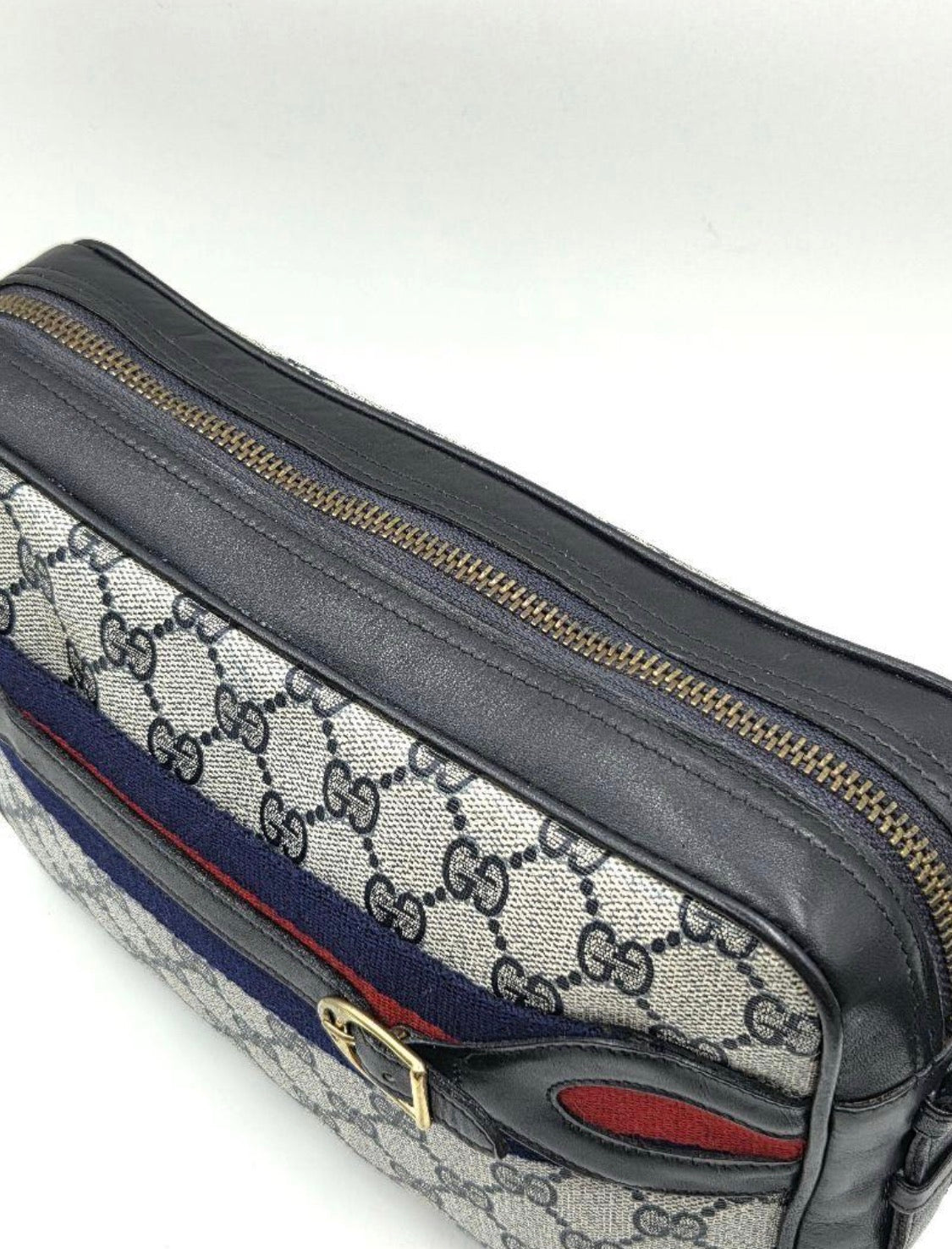GUCCI GG-Supreme Sherry Line Shoulder  Bag Vintage