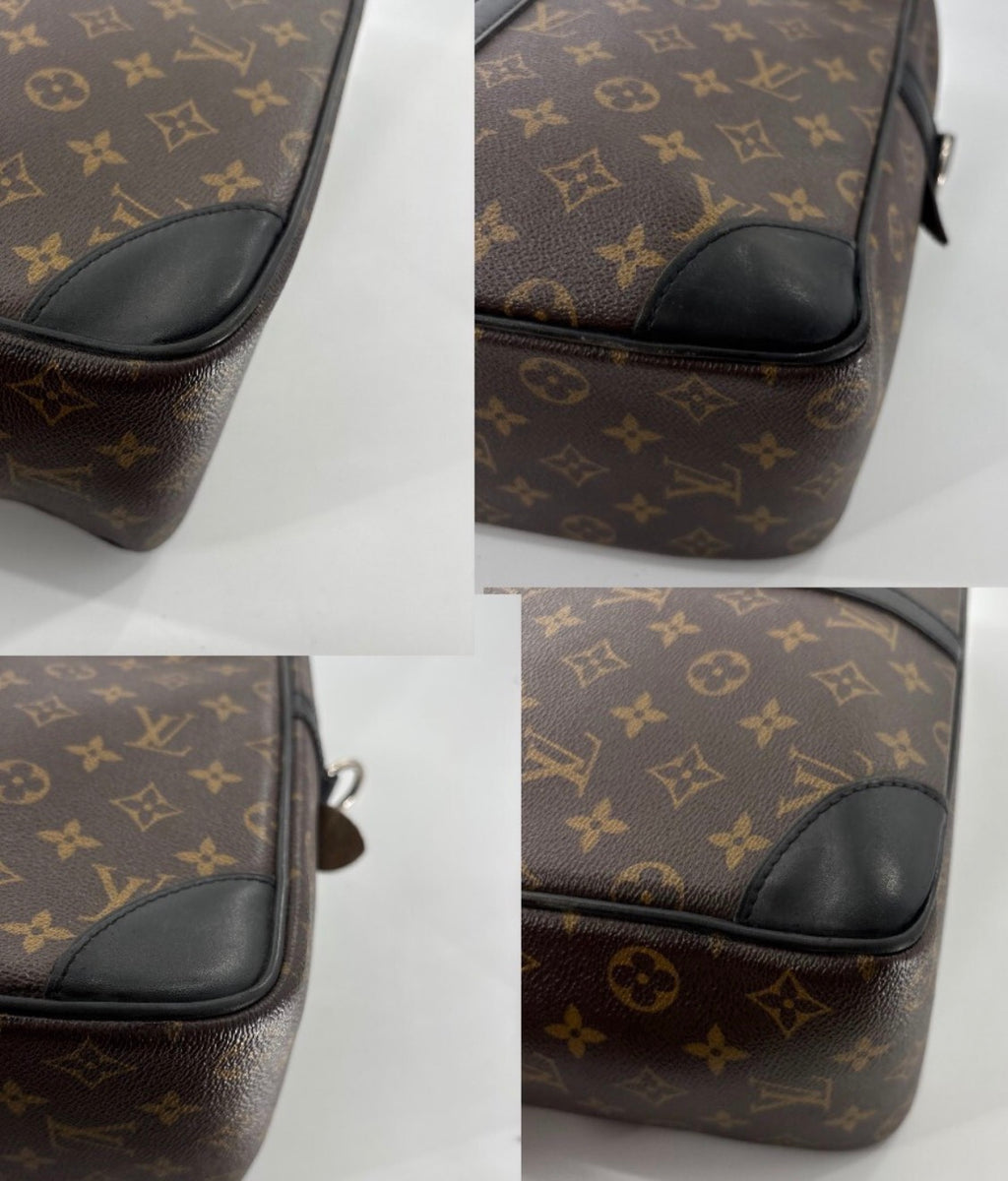 Louis Vuitton Monogram Macassar Porte-Documents Voyage Business Bag
