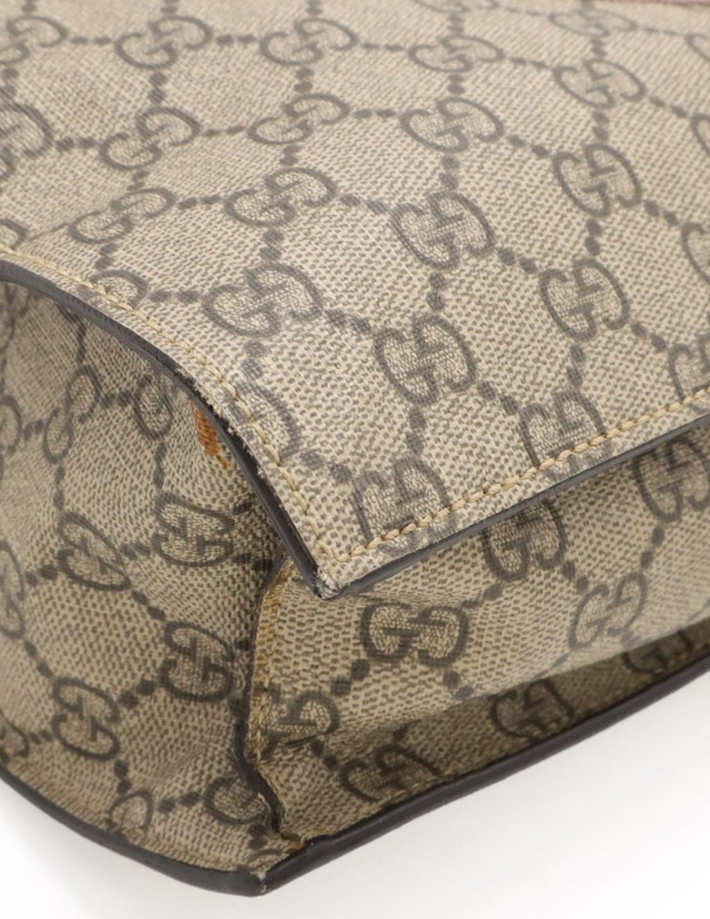 Authentic GUCCI Soft GG Supreme Monogram Web Bosco Patch Vertical Tote Beige