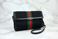 GUCCI Web Sherry Line GG Canvas Shoulder Bag Vintage