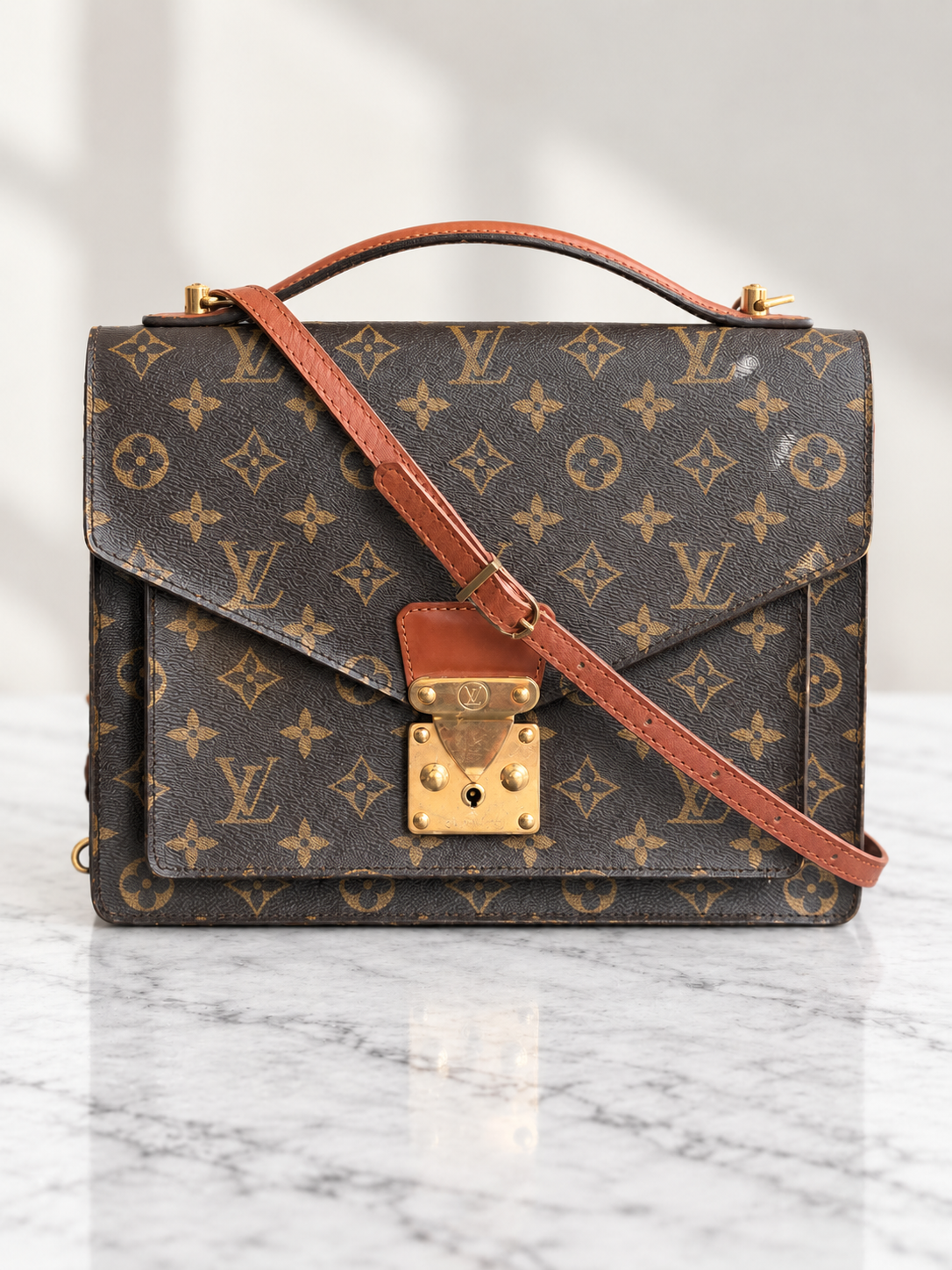 Louis Vuitton Vintage Monceau 28 Monogram 2-Way Handbag