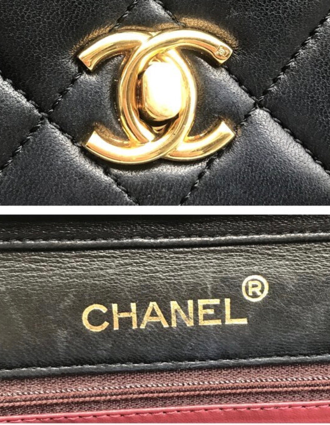 Chanel Lambskin Quilted Flap Bag Black