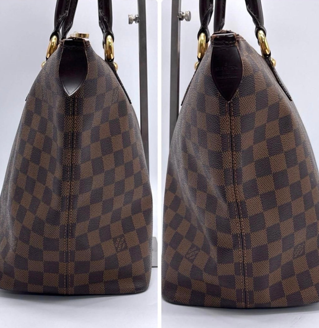 Authentic LOUIS VUITTON Damier Ebene Saleya PM Handbag