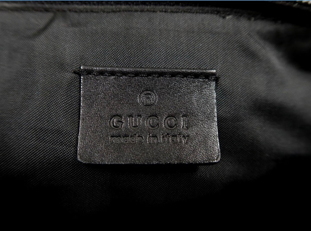 Gucci Black Nylon Boat Pochette Handbag