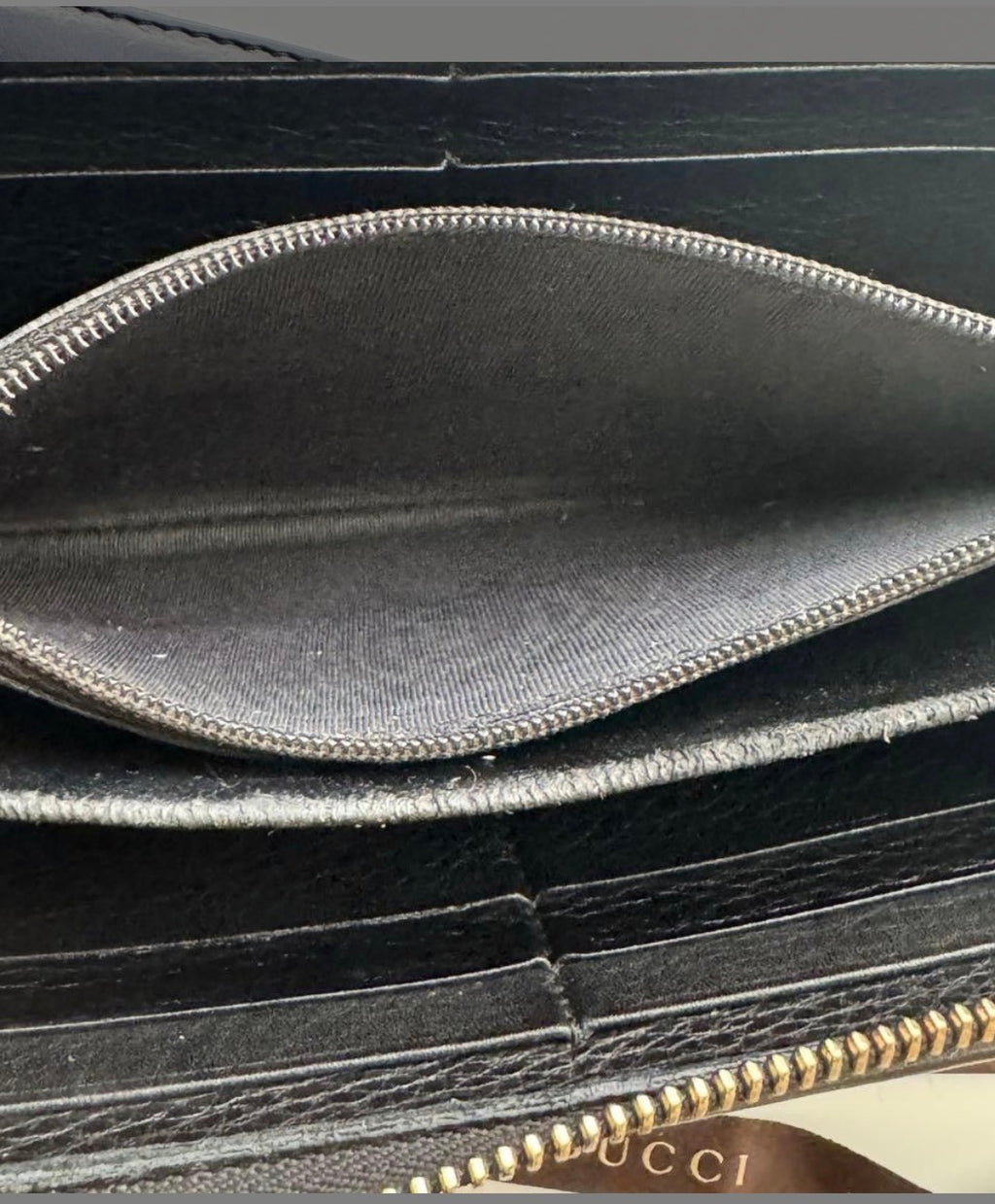 Gucci Soho Leather Zip Around Wallet