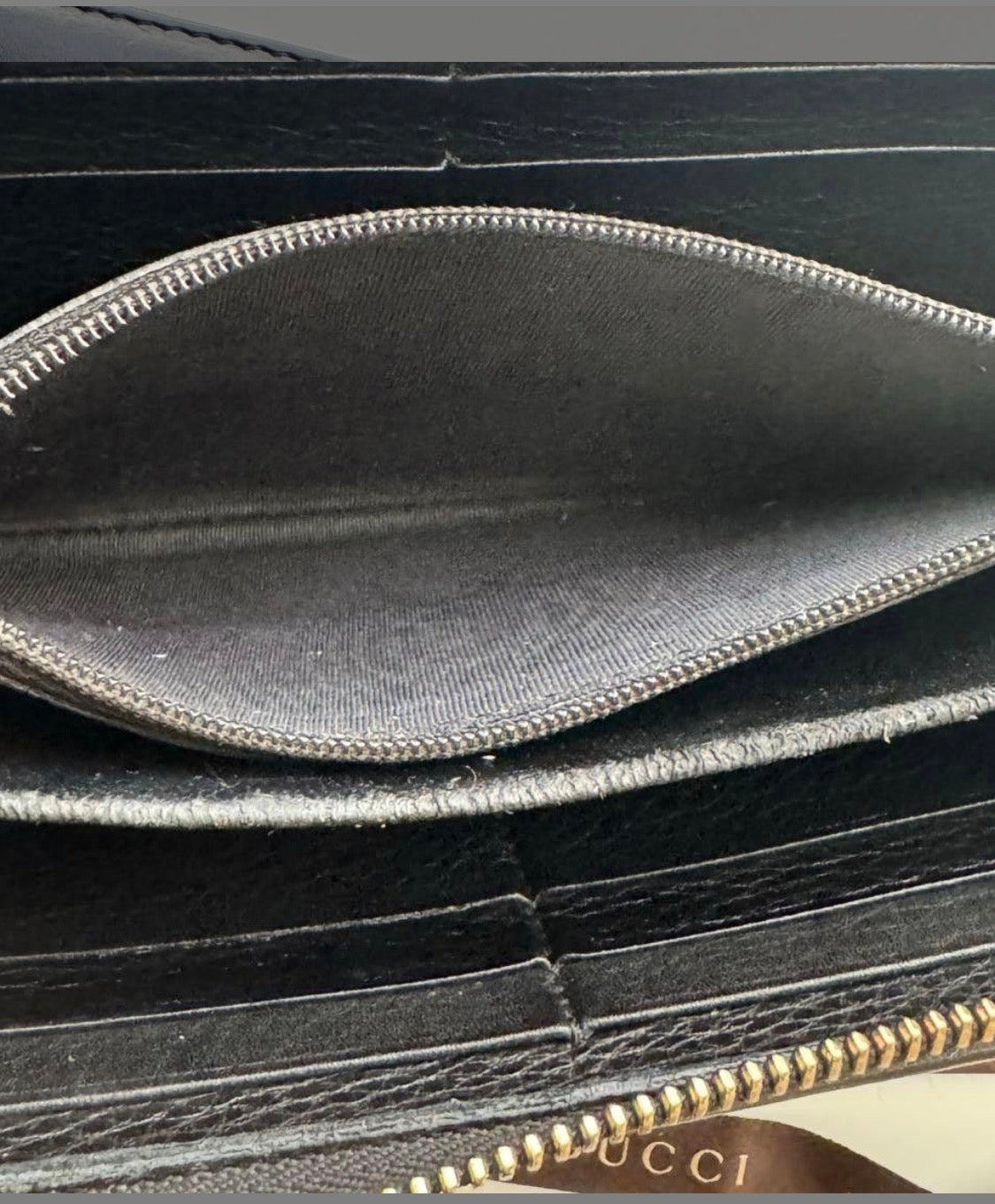 Gucci Soho Leather Zip Around Wallet