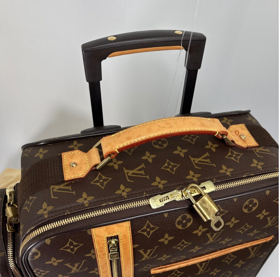 Authentic LOUIS VUITTON Monogram Bosphore Trolley 50 Travel Bag