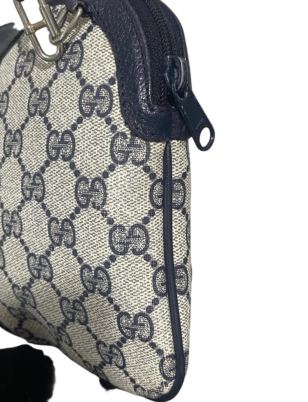 Gucci GG Supreme Sherry Line Shoulder  Bag Vintage (Navy)