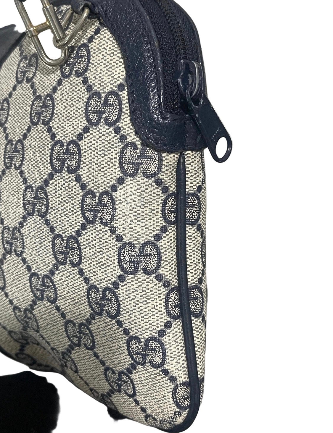 Gucci GG Supreme Sherry Line Shoulder  Bag Vintage (Navy)