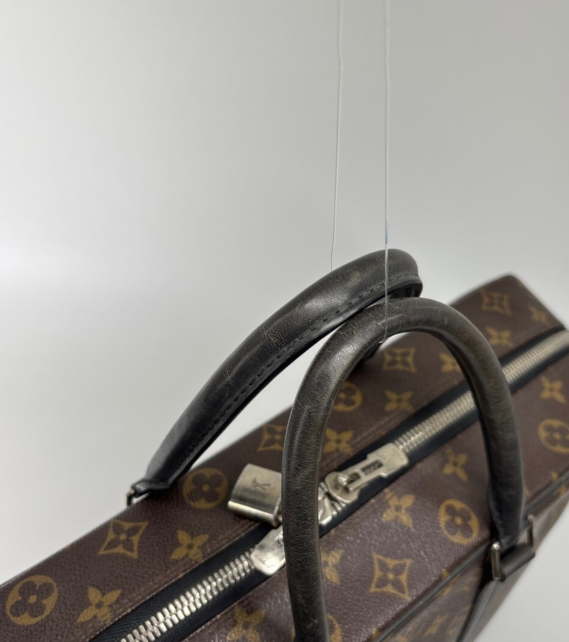 Louis Vuitton Monogram Macassar Porte-Documents Voyage Business Bag