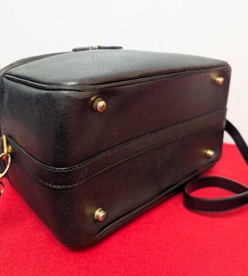 Gucci BambooVanity Shoulder Bag 2 Way Black
