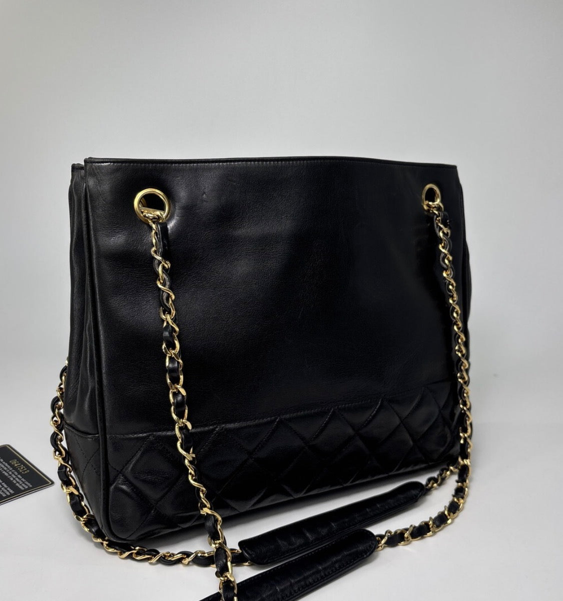 Chanel Lambskin Shoulder Tote Bag
