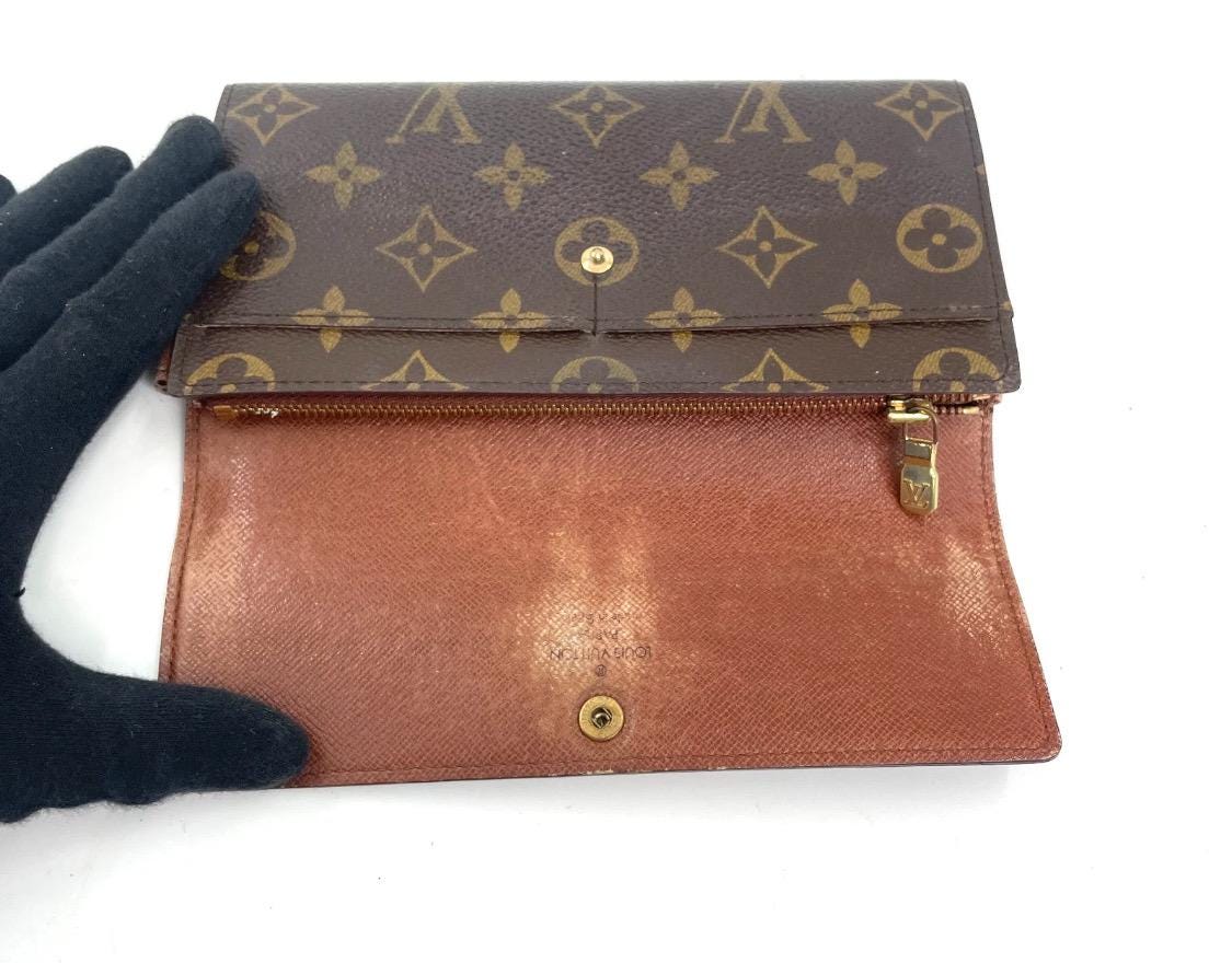Authentic LOUIS VUITTON Monogram Portefeuille Sarah  Long Wallet Vintage Customizable options available