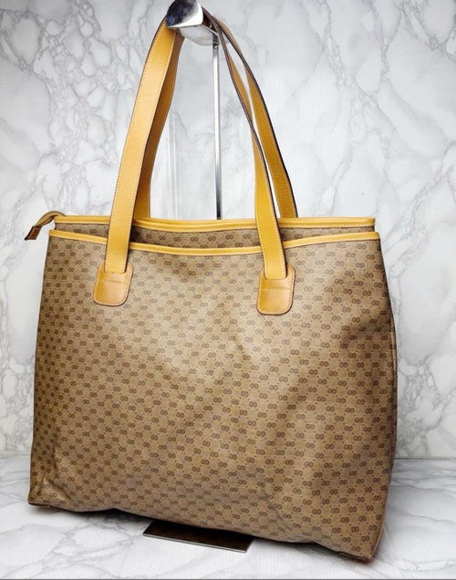 Authentic Gucci Micro GG Tote Bag Vintage.
