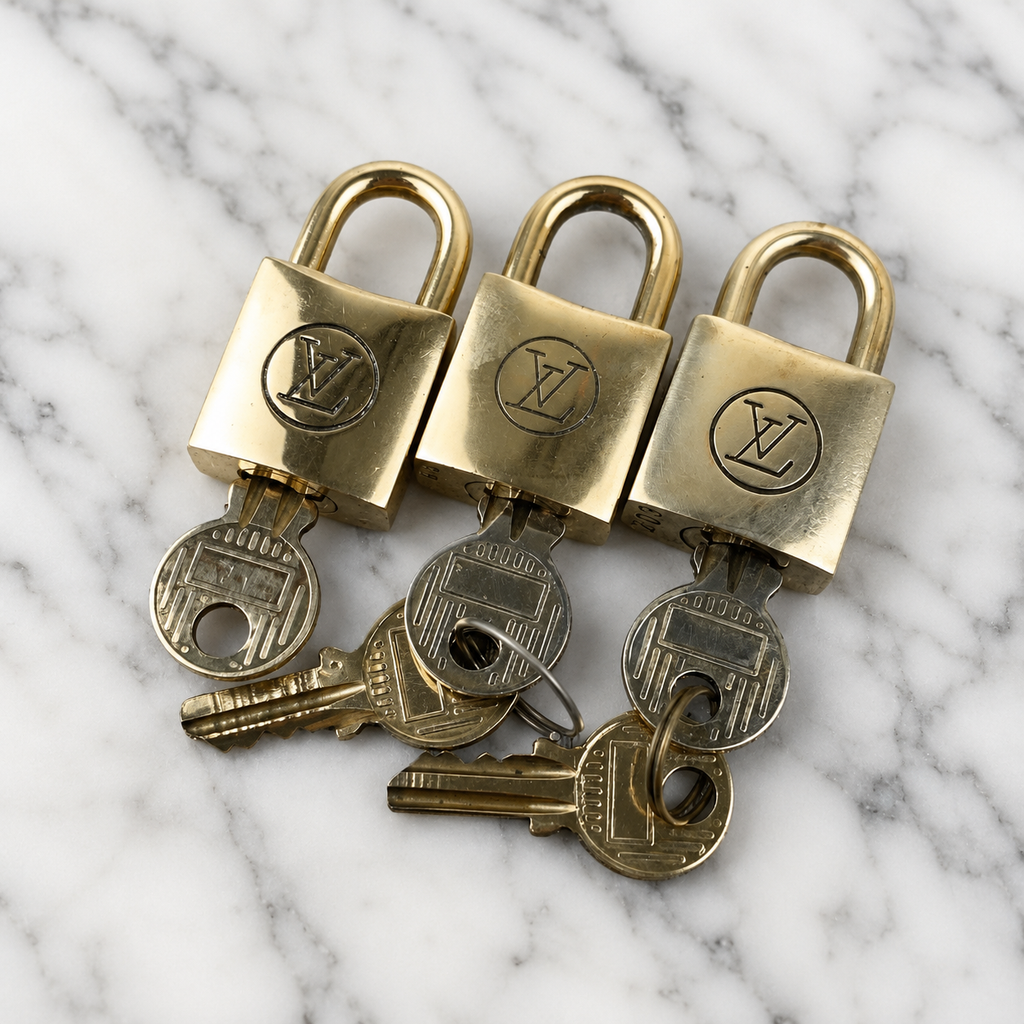 Louis Vuitton Padlock, Same Number, Set of 3