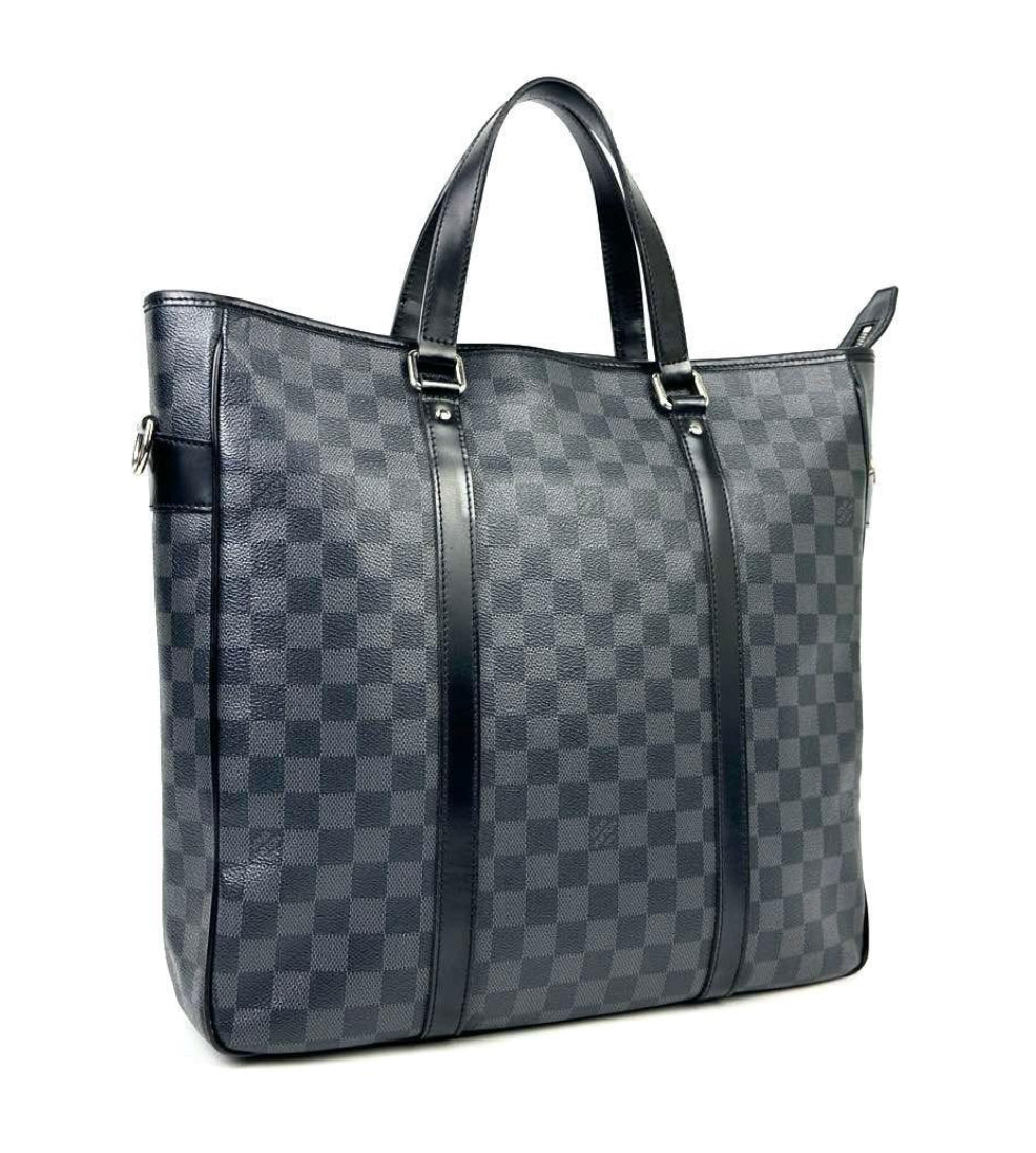 LOUIS VUITTON Damier Graphite Tadao Handbag