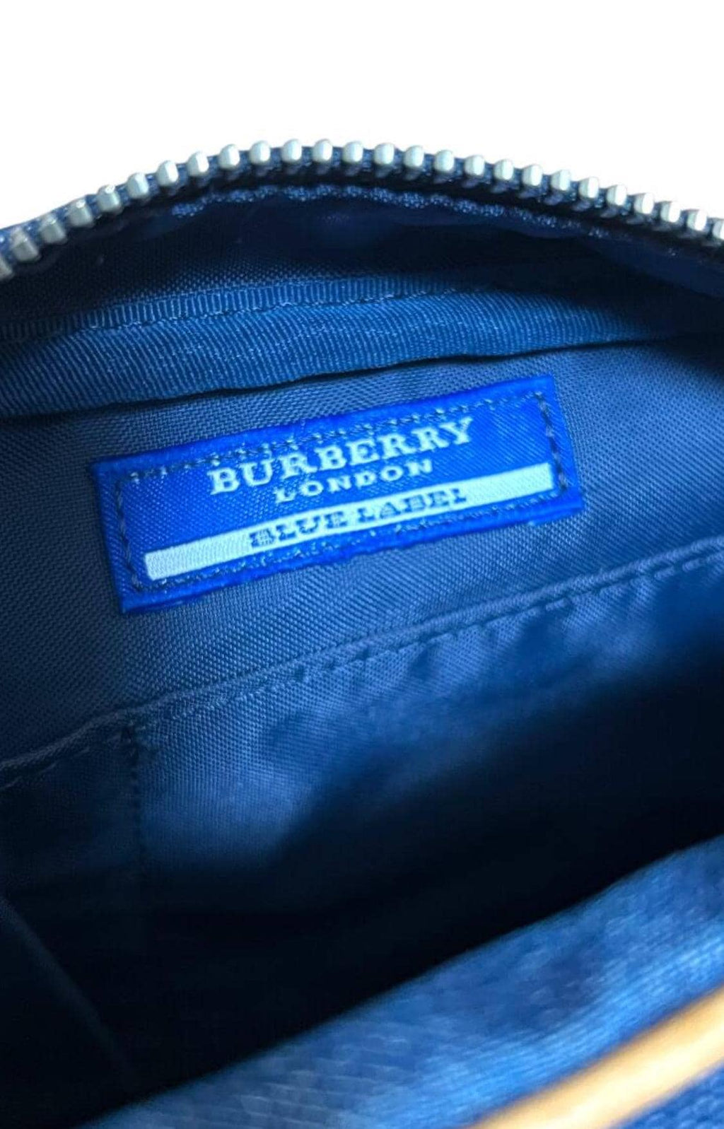Authentic BURBERRY Blue Label Denim Messenger Bag Vintage