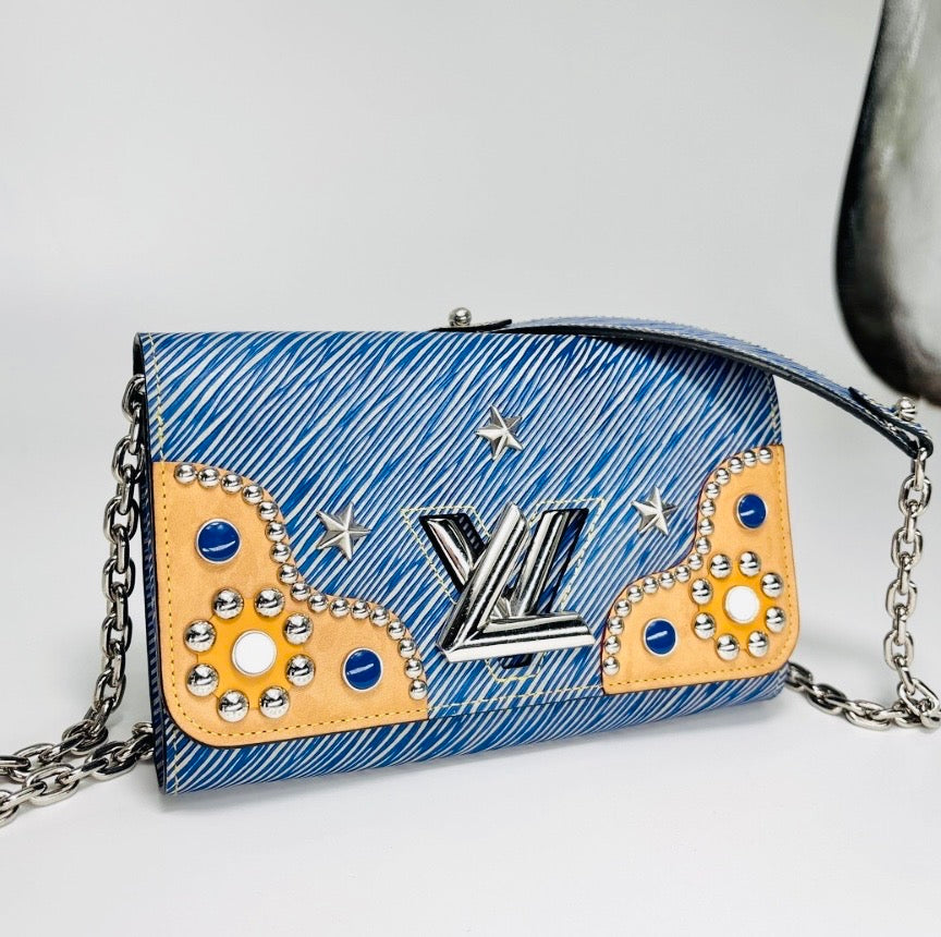 Louis Vuitton
Twist Chain Wallet Studded Epi Leather
