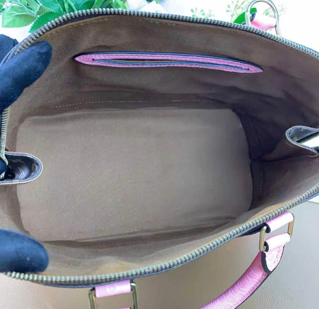 Louis Vuitton Alma MM Handbag  Customized