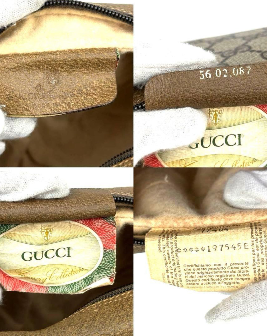 Gucci Supreme Sherry line Shoulder Bag Vintage.