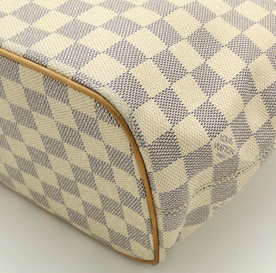 Authentic LOUIS VUITTON Damier Azur Saleya MM Handbag
