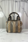 Fendi 1925 Pequin Mini Tote bag Vintage.