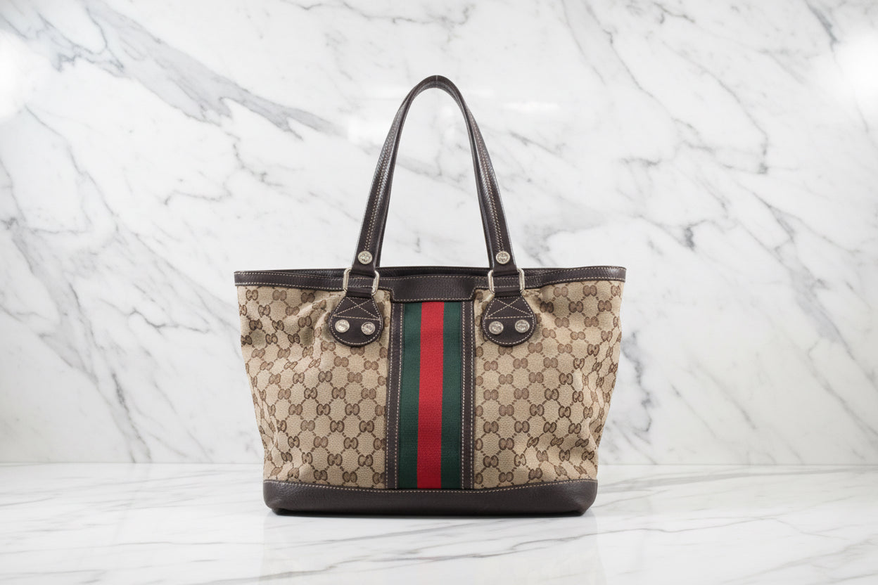 GUCCI  Sunset Medium Web Tote Bag