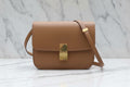 CELINE Smooth Calfskin Small Classic Box Flap Bag Authentic