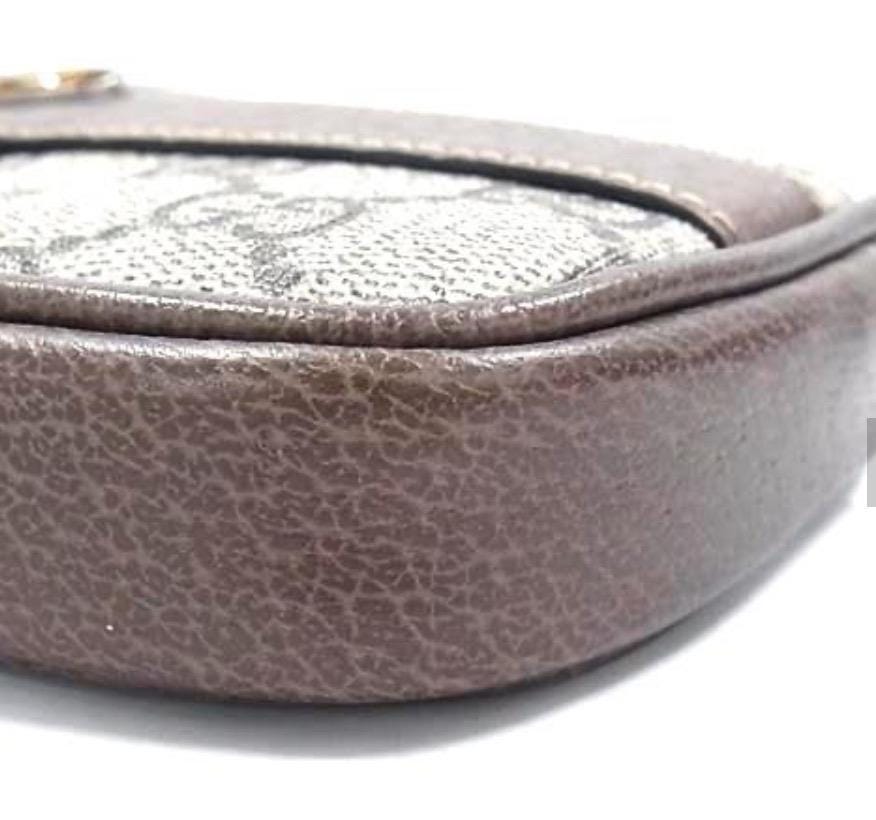 Authentic GUCCI GG Supreme Monogram Web Small Ophidia Belt Bag Dark Brown Like New  COA included