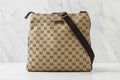 Authentic Gucci  GG Nylon Canvas Shoulder Bag/ Messenger Bag