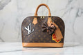 Authentic Louis Vuitton Alma PM Handbag  W / Name Tag , Lock & Key