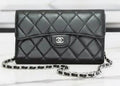 Authentic CHANEL lambskin Quilted Black Large Wallet all accesory included with authenticity card