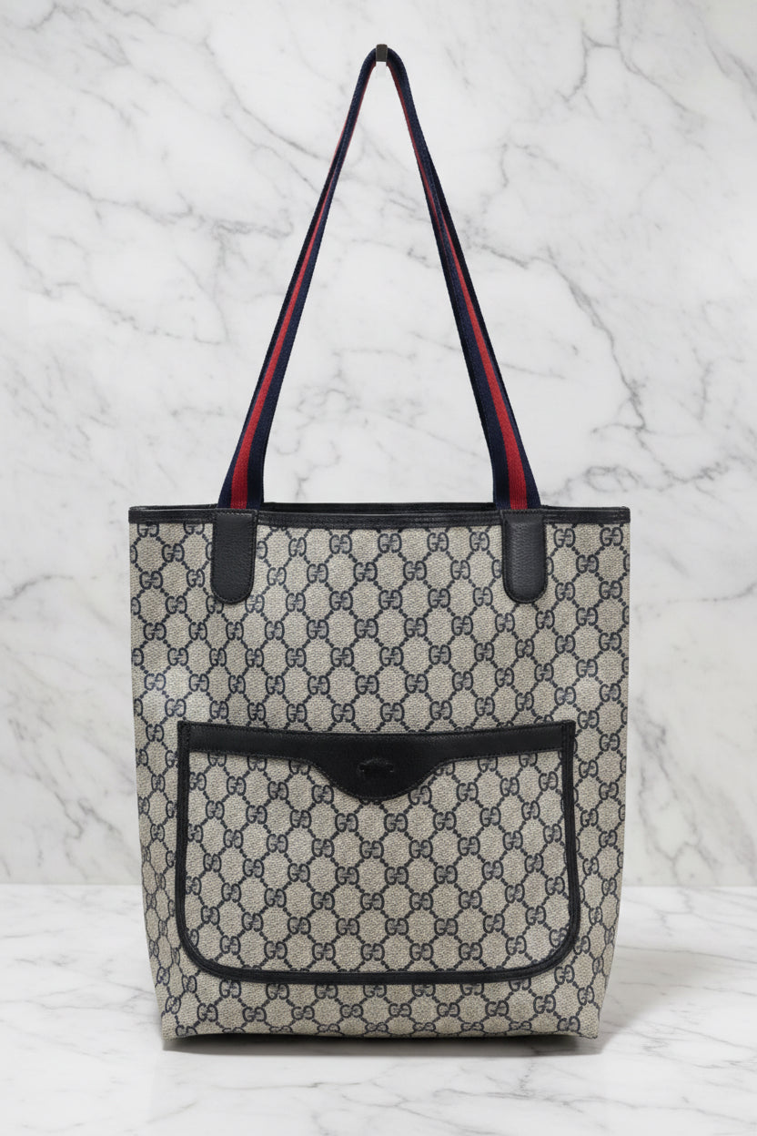 GUCCI Sherry Line Supreme Tote Bag Vintage