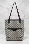 GUCCI Sherry Line Supreme Tote Bag Vintage