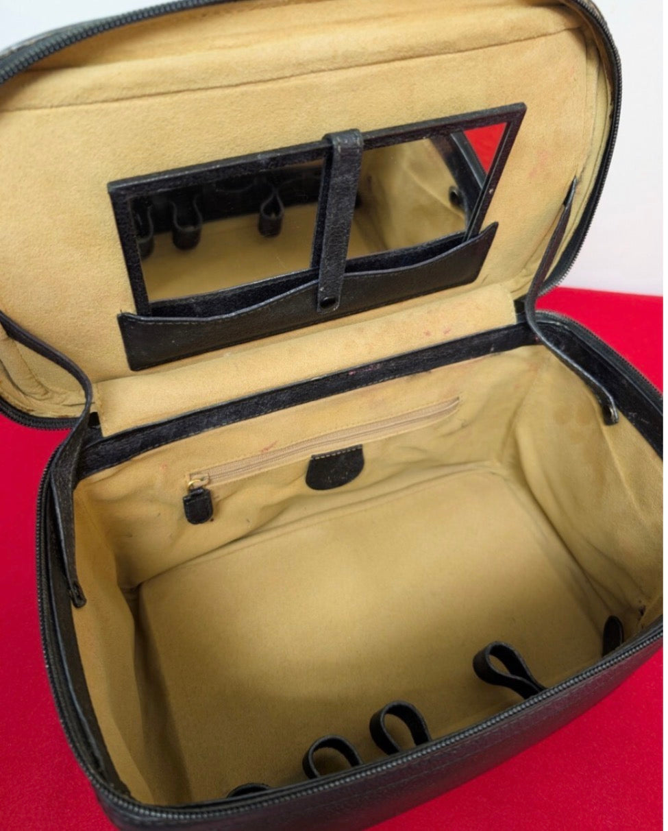 Gucci BambooVanity Shoulder Bag 2 Way Black
